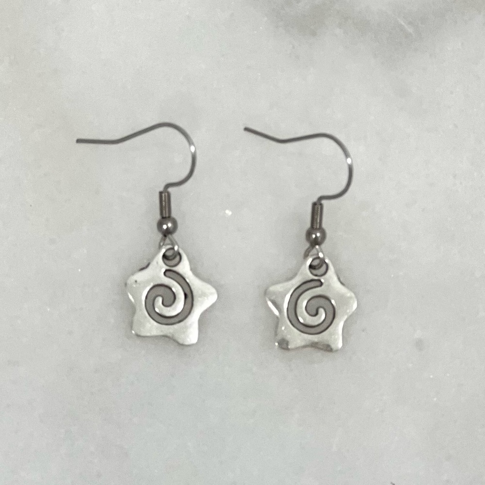 adorable y2k grunge cyber fairy handmade dangle drop  earrings ☆𖦹